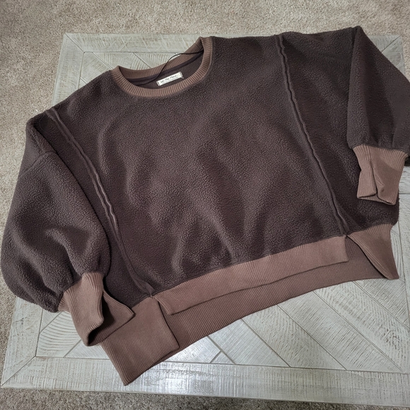 We The Free Other - We The Free Chocolate Brown Crewneck Oversized Sweater Size Large